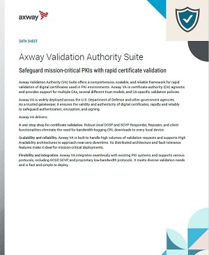 Axway Validation Authority Suite