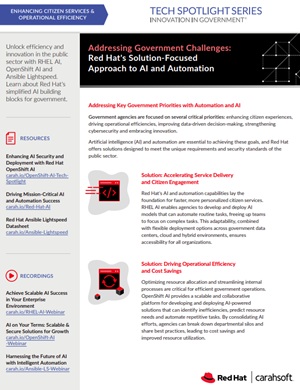 Addressing Government Challenges: Red Hat's Solution-Focused Approach to AI and Automation