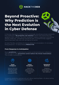 Beyond Proactive: Why Prediction is the Next Evolution in Cyber Defense
