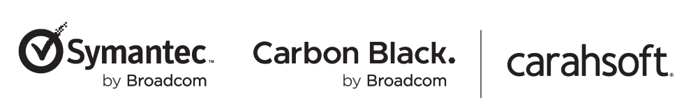 Symmantec, Carbon Black, and Broadcom Logo Lockup
