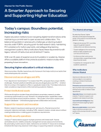A Smarter Approach to Securing and Supporting Higher Education