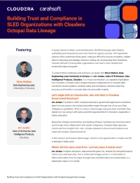 Building Trust and Compliance in SLED Organizations with Cloudera Octopai Data Lineage