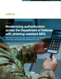 Modernizing Authentication Across the Department of Defense with Phishing-Resistant MFA