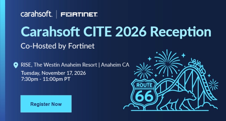 Carahsoft CITE 2026 Reception Event Banner
