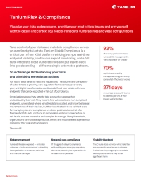 Tanium Risk & Compliance