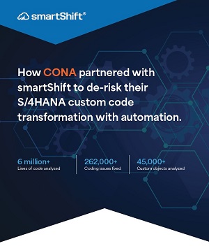How CONA partnered with smartShift to de-risk their S/4HANA custom code transformation with automation.