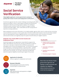 Social Service Verification Product Sheet
