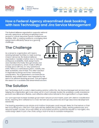 How a Federal Agency Streamlined Desk Booking with Isos Technology and Jira Service Management