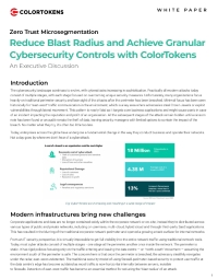 Reduce Blast Radius and Achieve Granular Cybersecurity Controls with ColorTokens