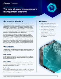 Tenable One Datasheet