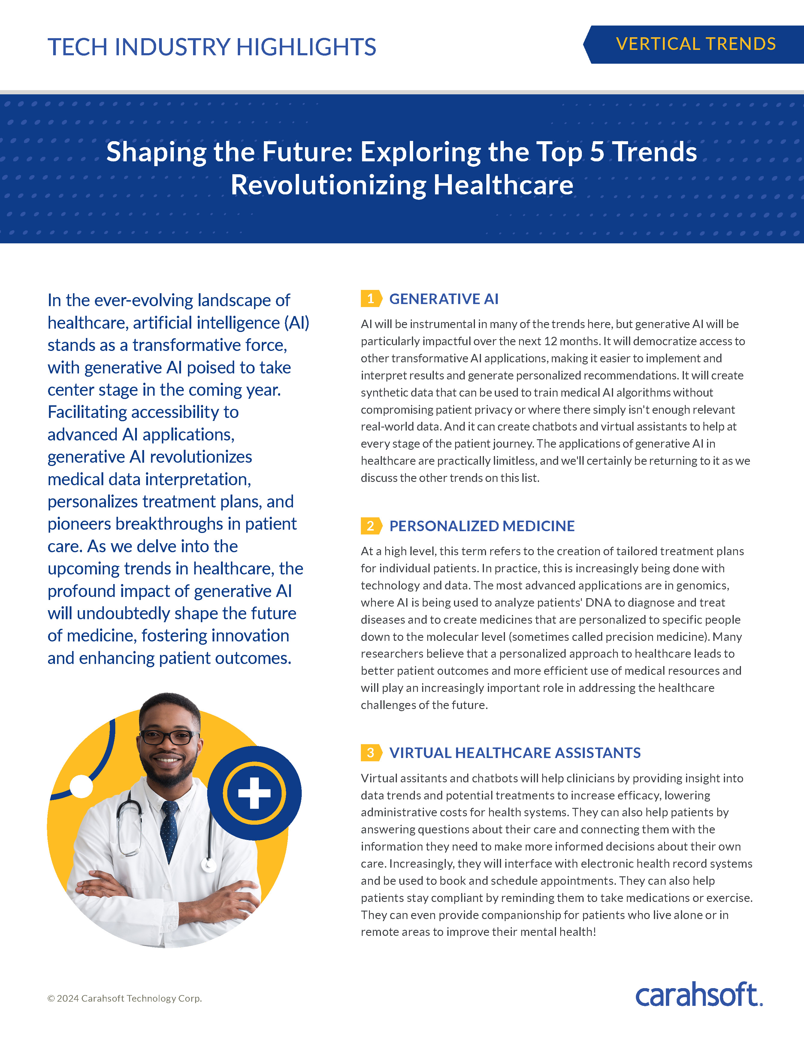 Healthcare Industry Trends Highlights Spotlight Graphic
