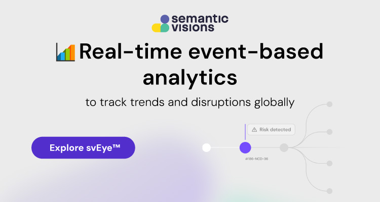 Real-time event-based analytics to track trends and disruptions globally