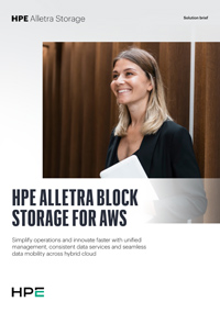 HPE Alletra Block Storage for AWS