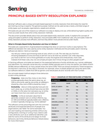 Principle-Based Entity Resolution Explained