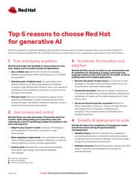 Top 6 reasons to choose Red Hat for Gen AI