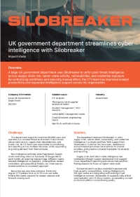 Together UK Government Department Streamlines Cyber Intelligence With Silobreaker Impact Study