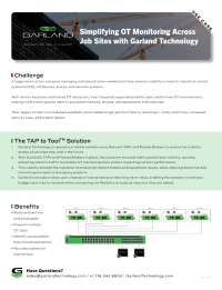 Simplifying OT Monitoring Across Job Sites with Garland Technology