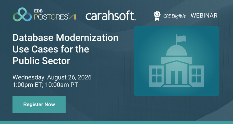 Database Modernization Use Cases for the Public Sector Event Banner