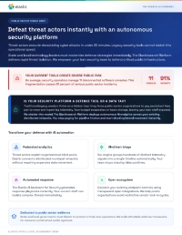 Elastic Agentic SOC: Public Sector Threat Brief