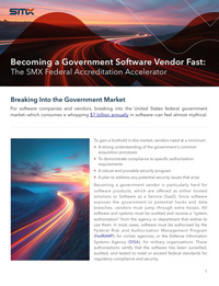 Becoming a Government Software Vendor Fast: The SMX Federal Accreditation Accelerator