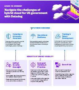 Navigate the challenges of Hybrid cloud for US government with Datadog