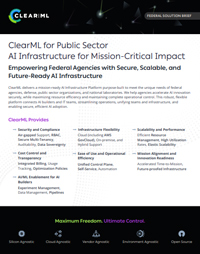 ClearML for Public Sector