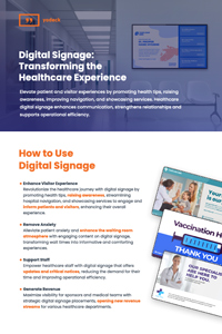 Digital Signage: Transforming the Healthcare Experience