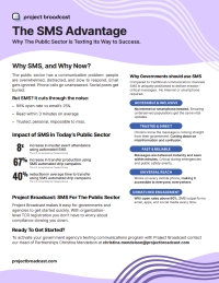 The SMS Advantage: Public Sector