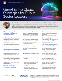 GenAI in the Cloud: Strategies for Public Sector Leaders