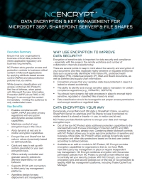 NC Encrypt: Data Encryption & Key Management for Microsoft 365, SharePoint Server, and File Shares