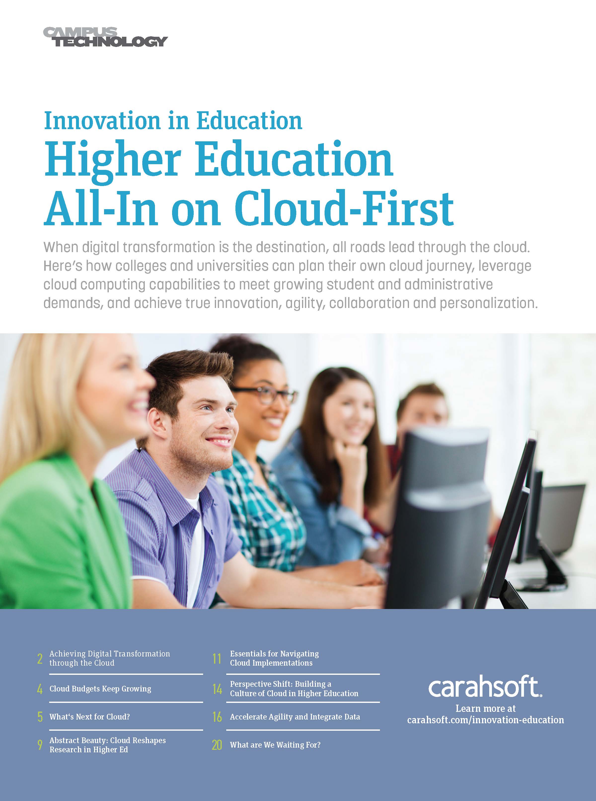 Campus Tech Cloud in Higher Ed cover