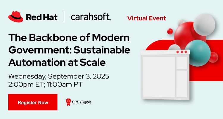 The Backbone of Modern Government: Sustainable Automation at Scale Event Banner