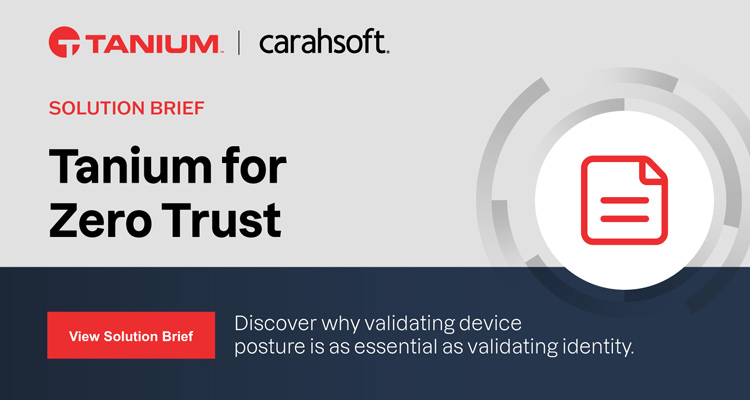 Tanium for Zero Trust solution Brief