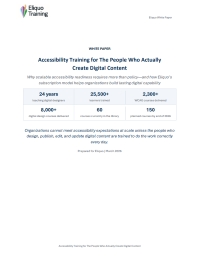Accessibility Training for The People Who Actually Create Digital Content