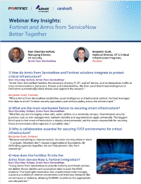 Webinar Key Insights: Fortinet & Armis from ServiceNow Better Together