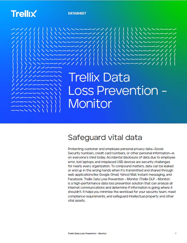Data Loss Prevention - Monitor