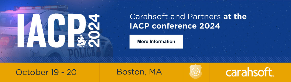 Carahsoft and Partners at the IACP conference 2024 Event Banner