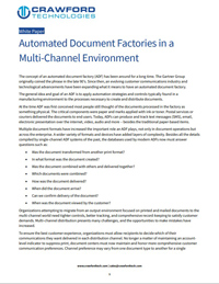 Automated Document Factories in a Multi-Channel Environment