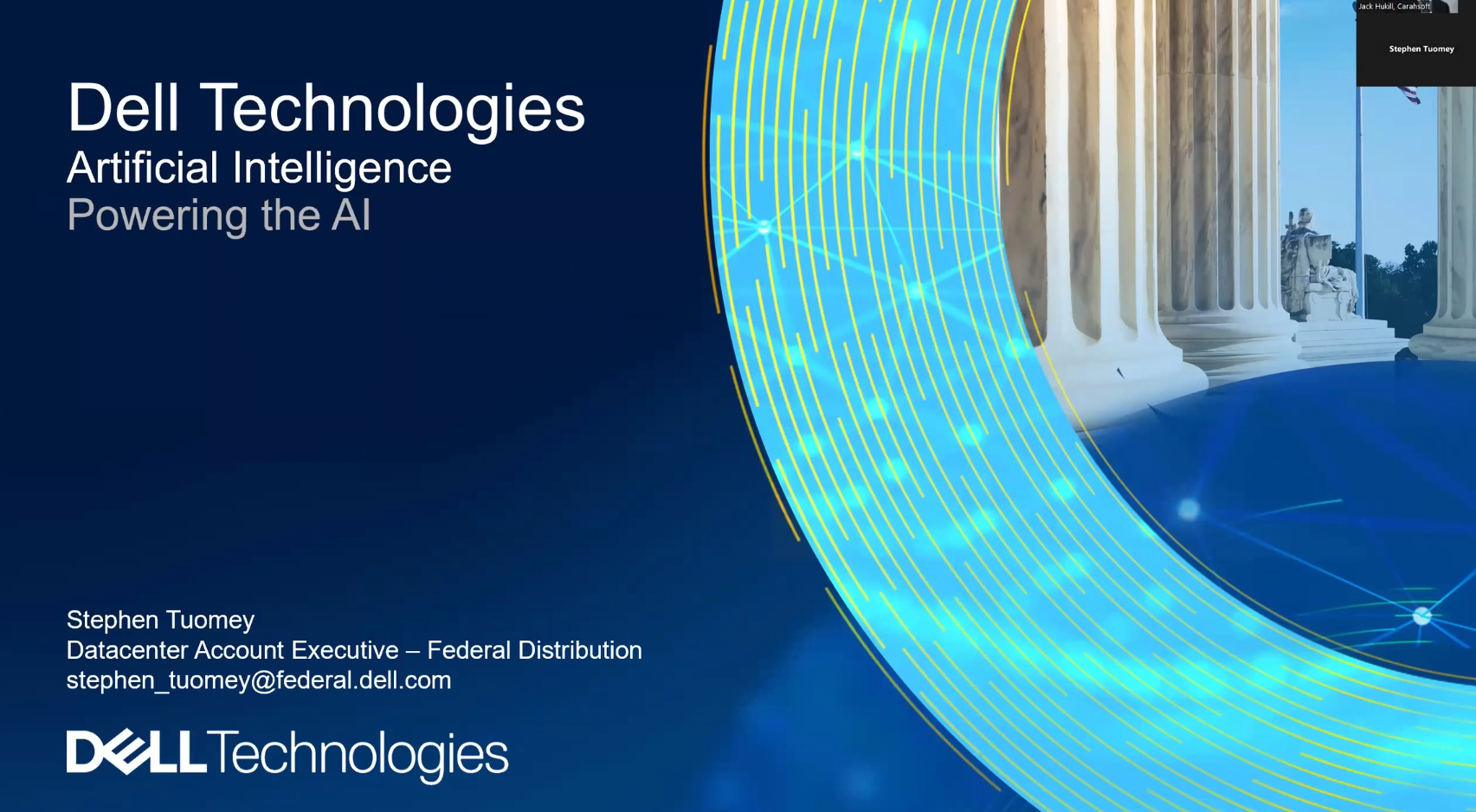 2. Dell Webinar Series - Dell Technologies Powering the AI