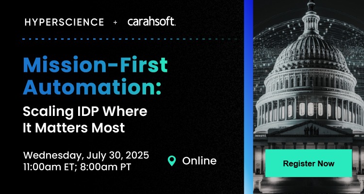 Mission-First Automation: Scaling IDP Where it Matters Most Event Banner