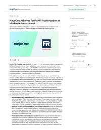 NinjaOne Achieves FedRAMP Authorization at Moderate Impact Level