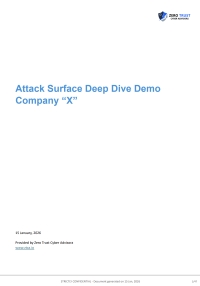 Sample Attack Surface Deep Dive Demo