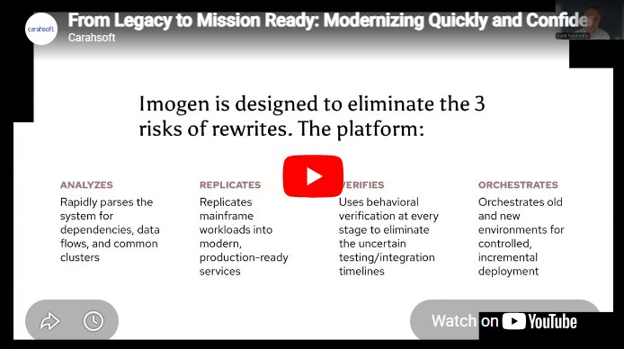 From Legacy to Mission Ready: Modernizing Quickly and Confidently