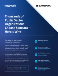 Thousands of Public Sector Organizations Choose Samsara - Here's Why