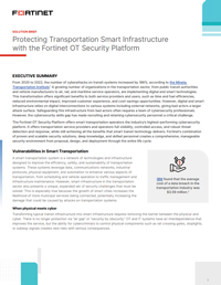 Protecting Transportation Smart Infrastructure with the Fortinet OT Security Platform