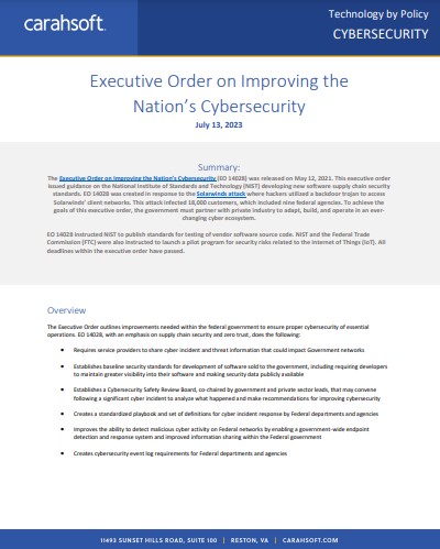 Executive Order on Improving the Nation’s Cybersecurity 