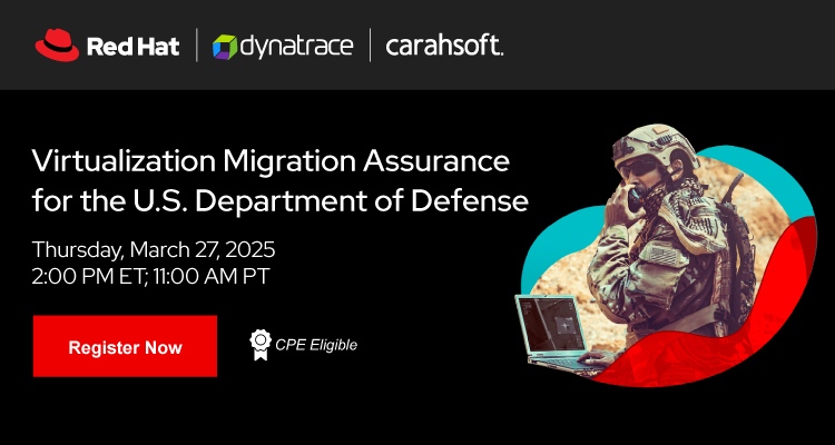 Virtualization Migration Assurance for the U.S. Department of Defense Event Banner