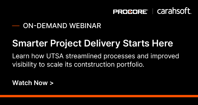 Smarter Project Delivery Starts Here Webinar Banner