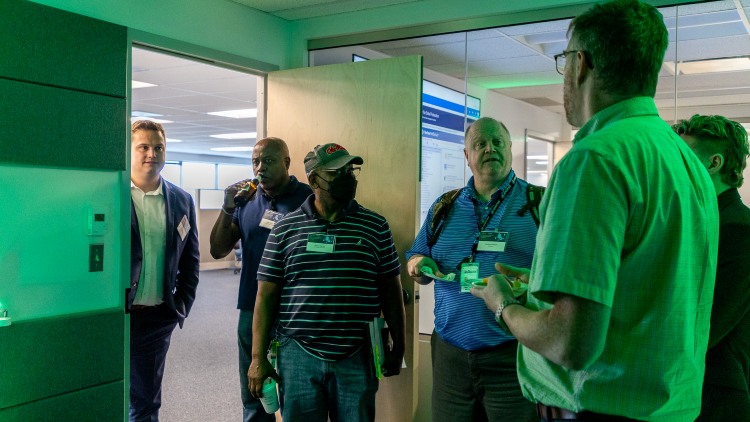 Data Protection Lab Green Lit Room