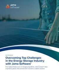 Overcoming Top Challenges in the Energy Storage Industry with Jama Software